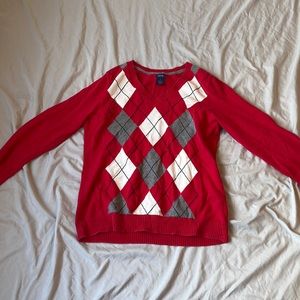 Izod argyle sweater, size medium.